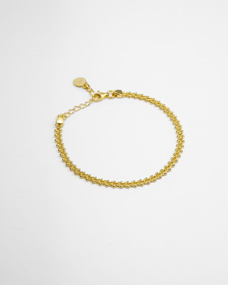 CRAB CHAIN BRACELET / POLISHED YELLOW GOLD