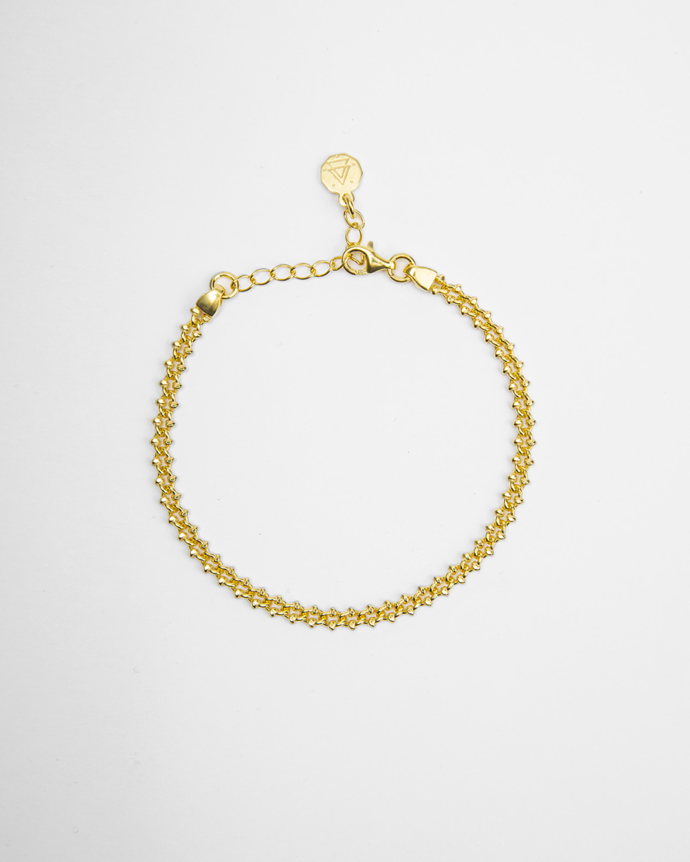 crab chain bracelet polished yellow gold