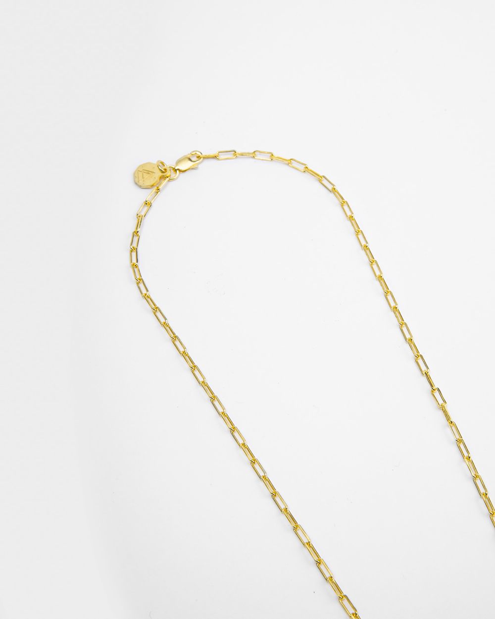 RECTANGULAR CHAIN NECKLACE / POLISHED...