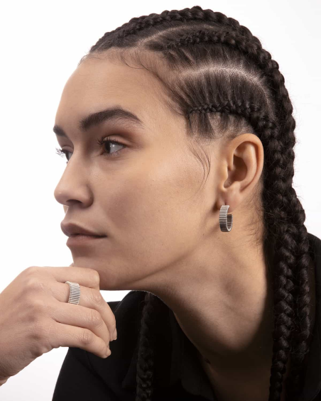 MOTHERBOARD SINGLE HOOP EARRING