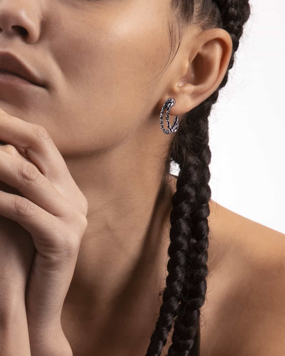 ORECCHINO HANGER IN ARGENTO