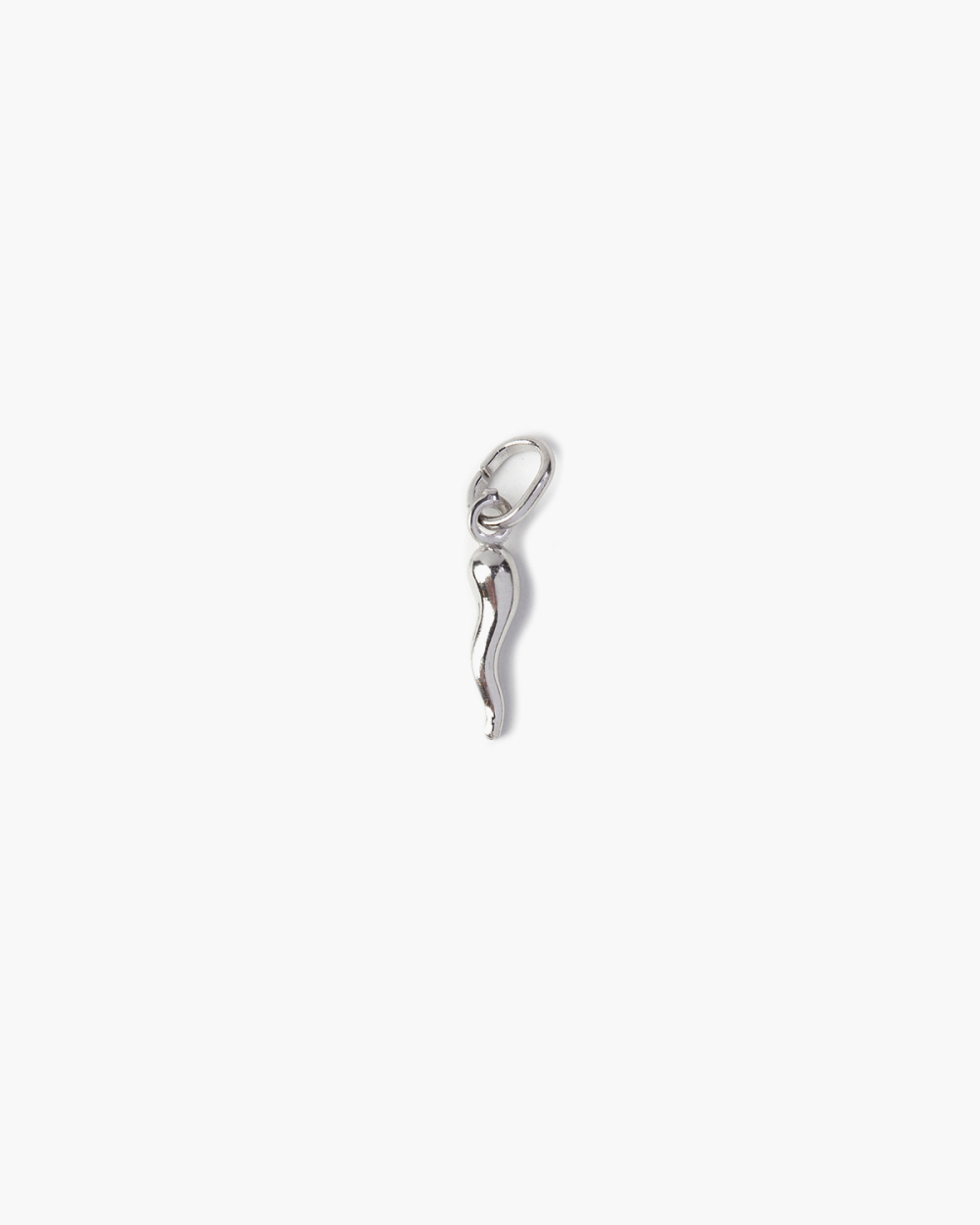 RHODIUM PLATED LUCKY HORN PENDANT