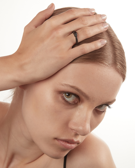 RUTHENIUM OUROBOROS RING 2