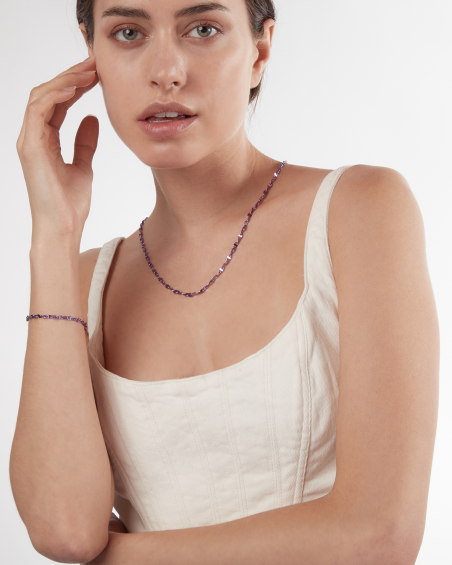 CORALLIUM NECKLACE / VIOLET NANO CERAMIC