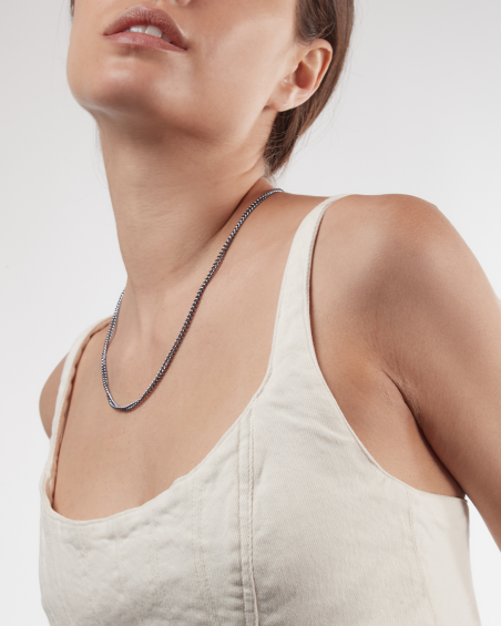 ARMILLA NECKLACE / CHARCOAL NANO CERAMIC