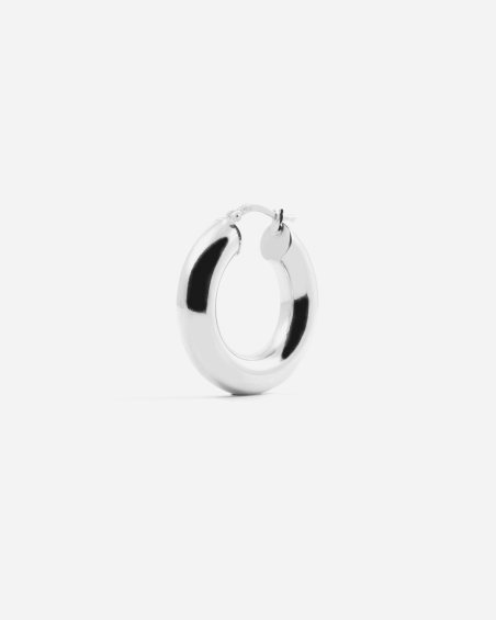 Cassini Orecchini A Cerchio Intrecciati In Argento Sterling 925 - Grandi 25 Mm, Lucidati A Specchio, Ipoallergenici, Regalo In Confezione Elegante