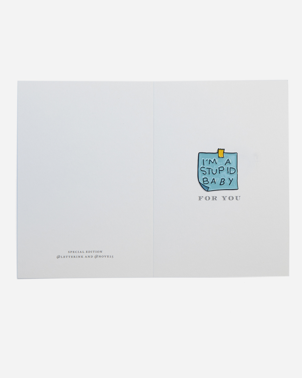 GREETING CARD PIN / FOR YOU