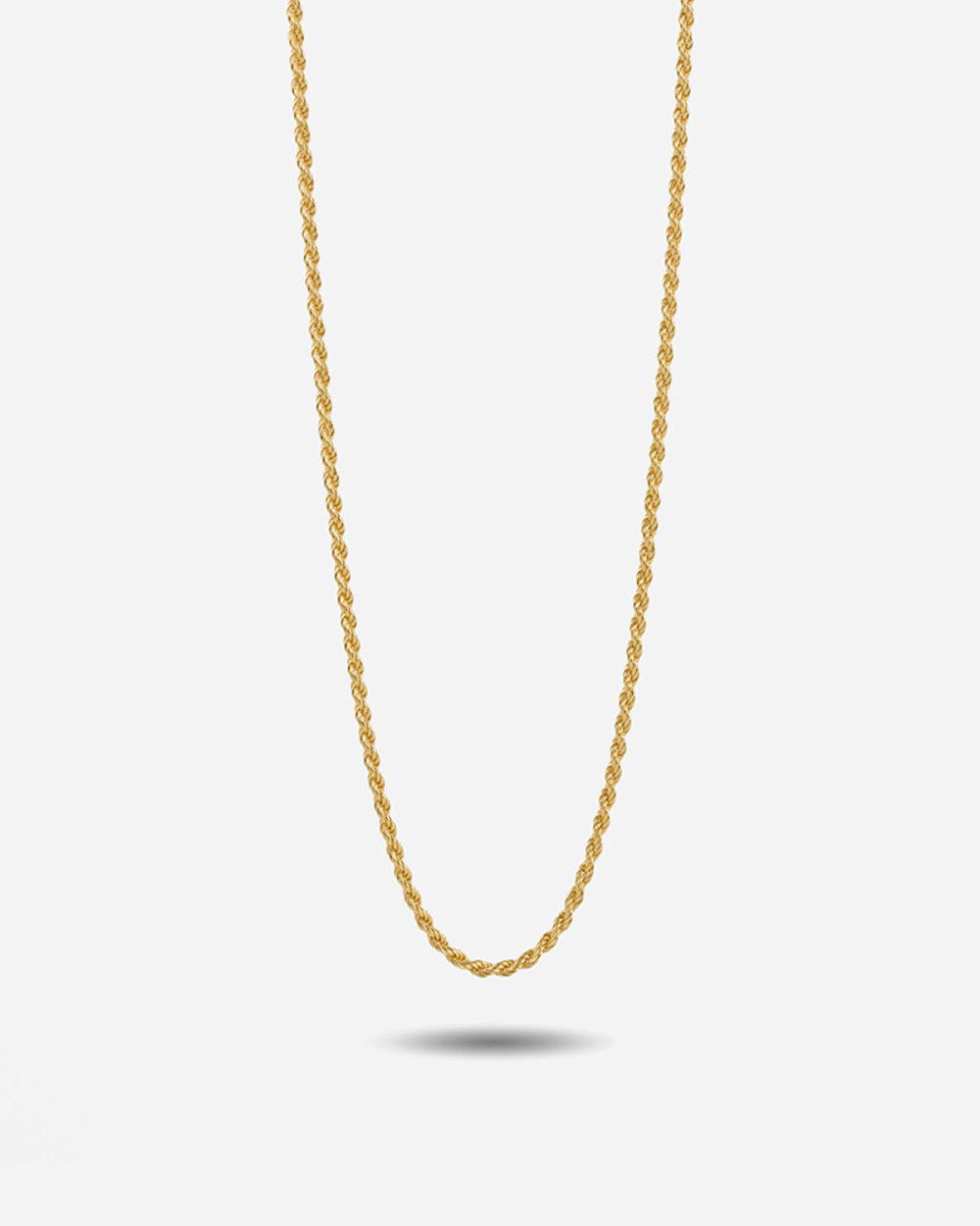 NKlaus Catena Cordoncino Oro Giallo 18K 60cm - Collana Reale 2,40mm Per Uomo E Donna, Placcata 750