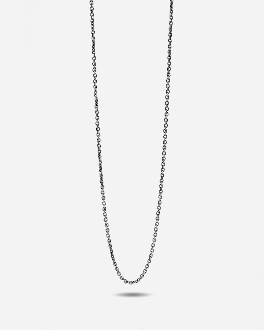 BURNISHED CABLE CHAIN NECKLACE 060