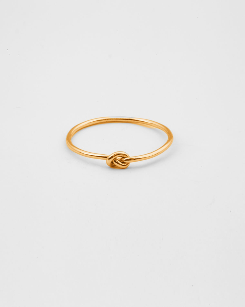 YELLOW GOLD KNOT FINE RING
