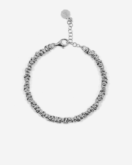 Krys mens silver round snake chain bracelet 4.5mm - Gioielli Argento Store