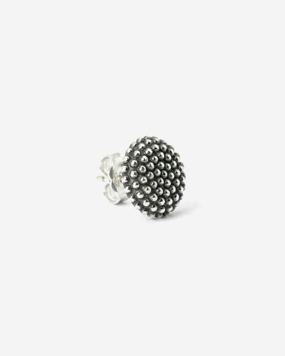 DOTTED ROUND SINGLE EARRING