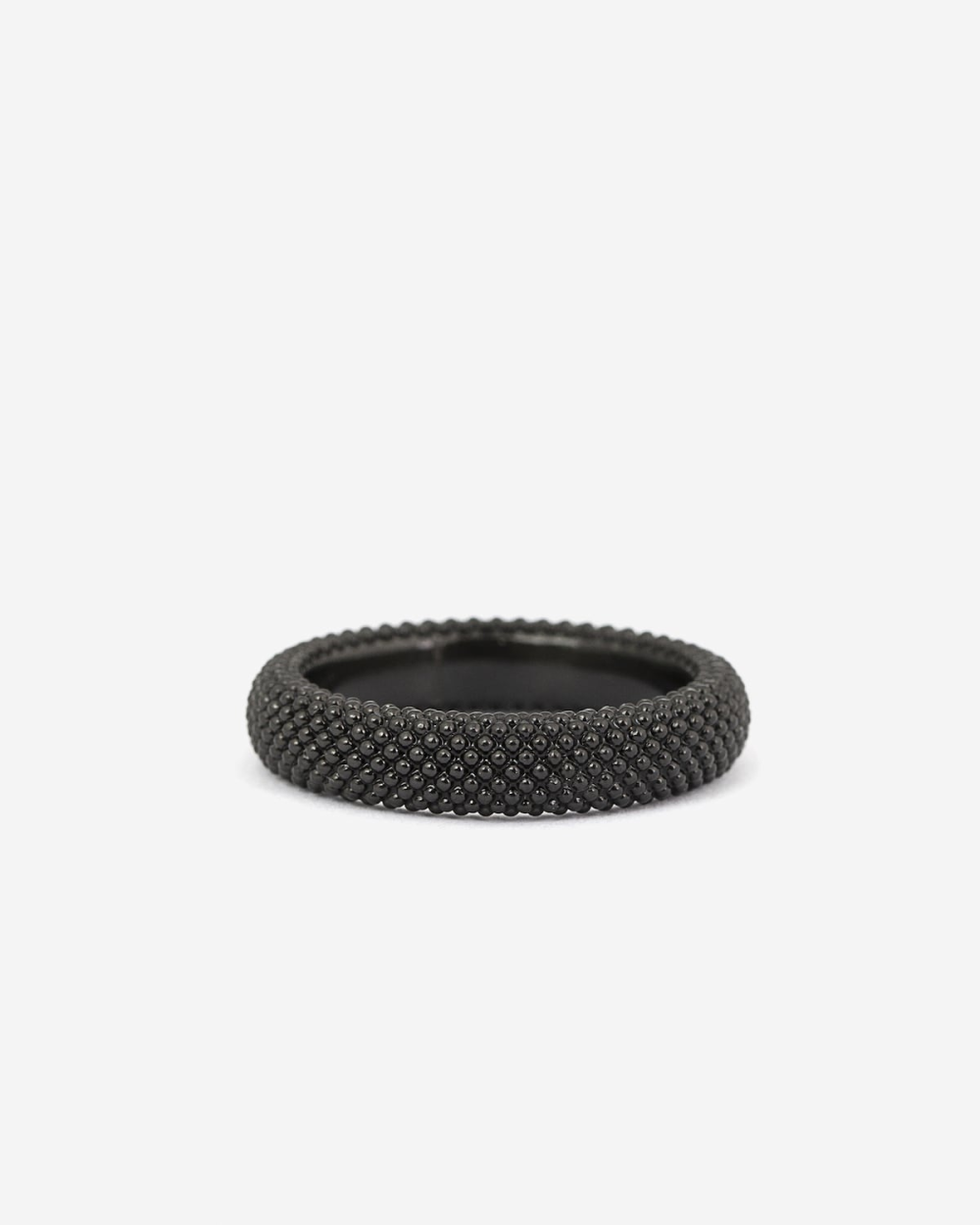TOTAL BLACK DOTTED FINE RING