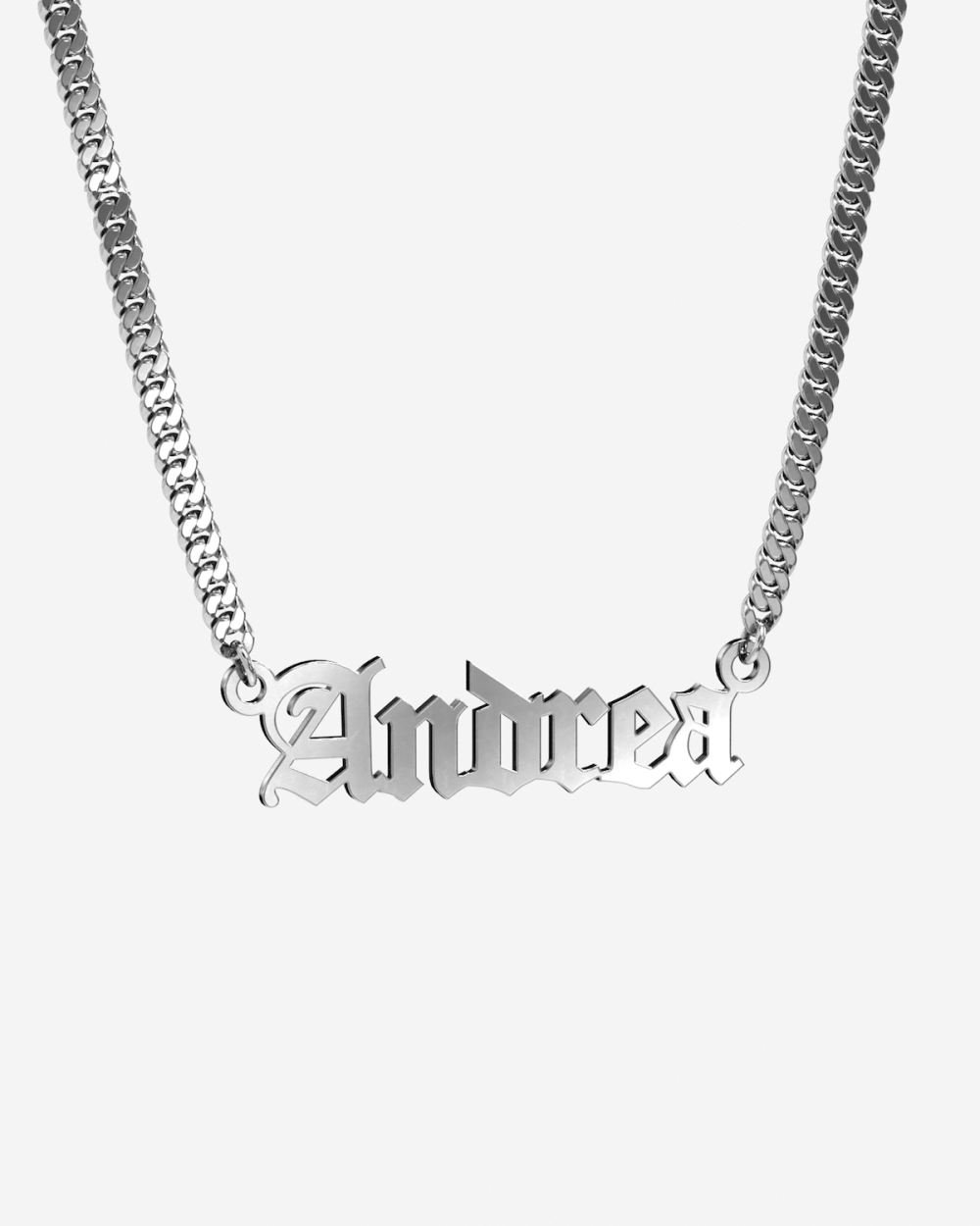 NAME CURB CHAIN NECKLACE