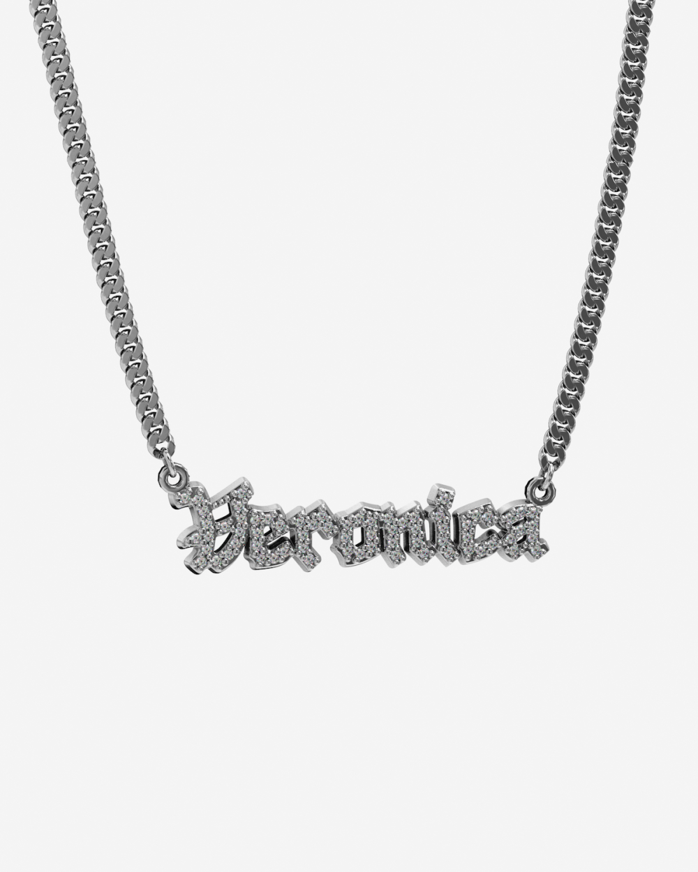 MY SHINY NAME CURB LINK NECKLACE