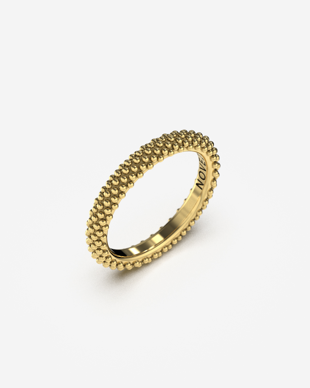 GOLD DOTTED PROMISE RING