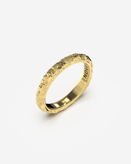 GOLD ROCK PROMISE RING
