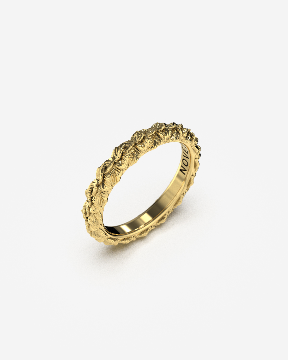GOLD LEAVES PROMISE RING
