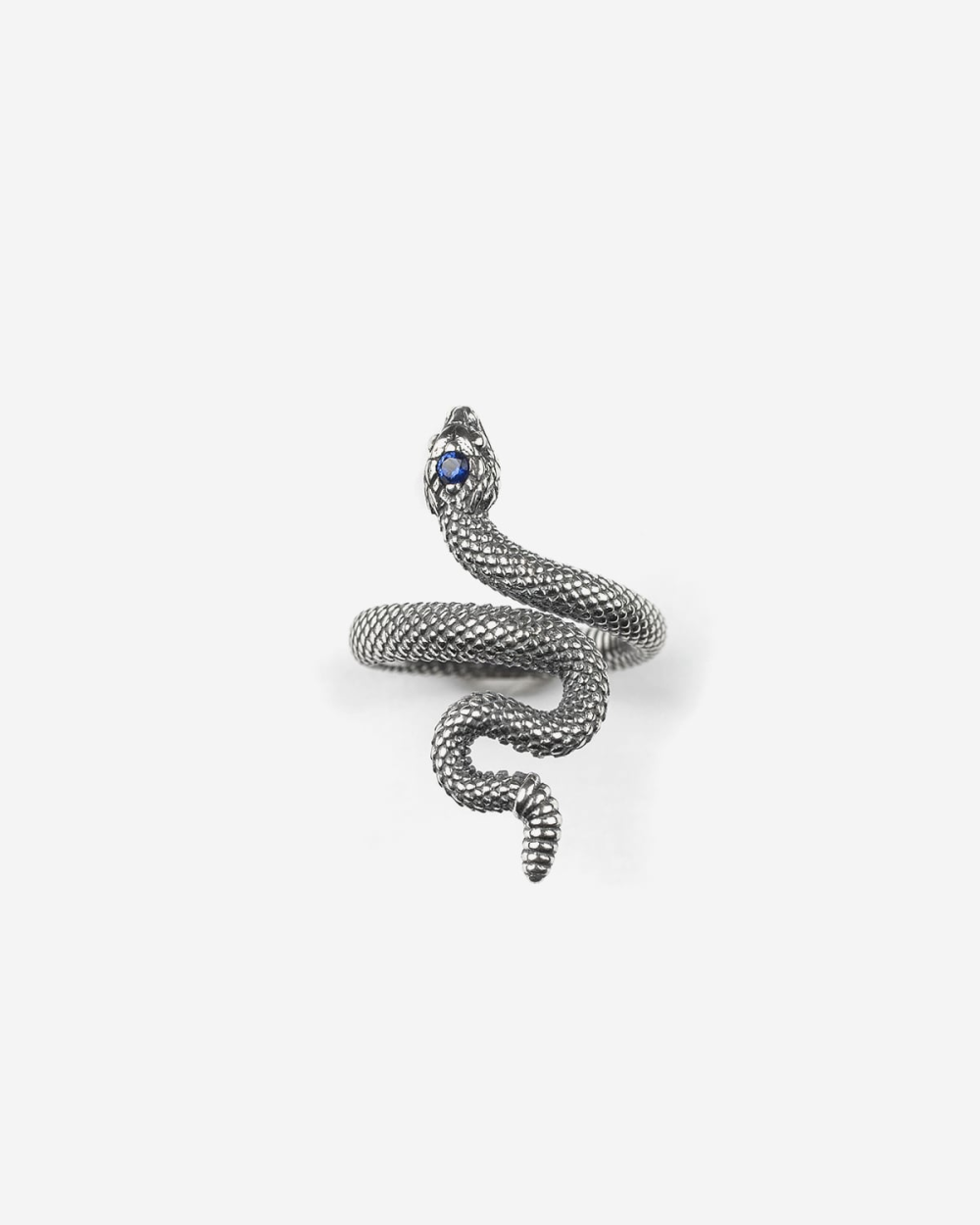 SNAKE RING WITH BLU SPINEL