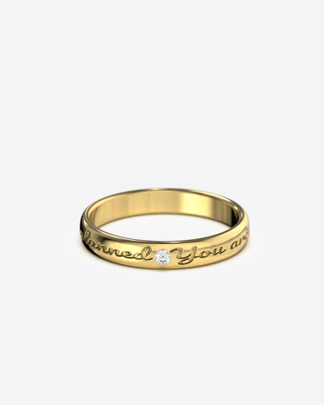 GOLD WEDDING RING WITH... 2