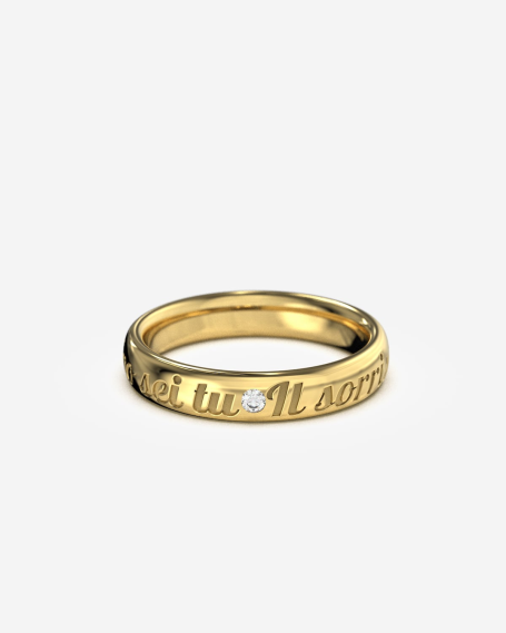 GOLD WEDDING RING WITH... 2