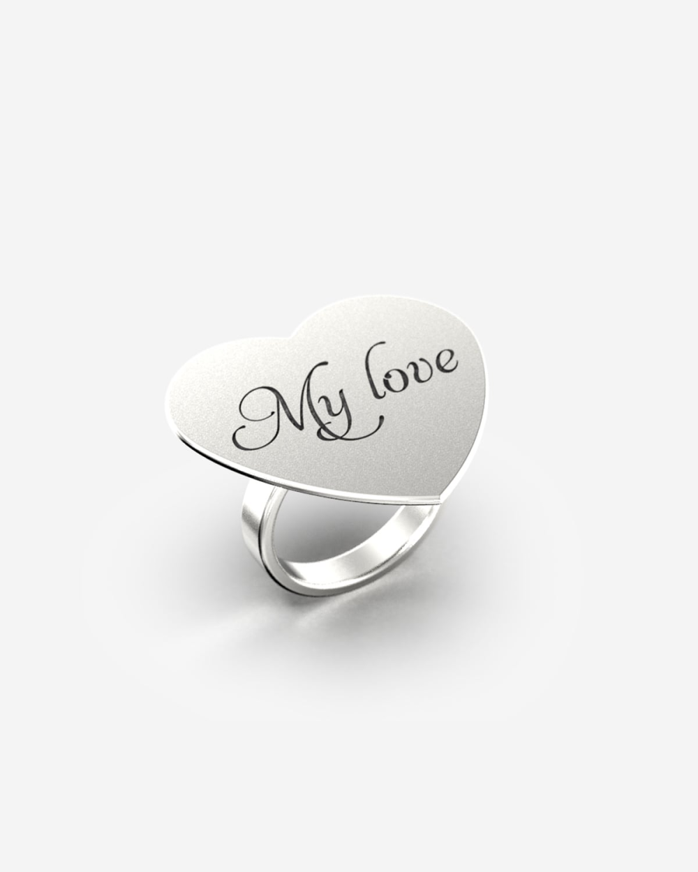 HEART PLATE RING