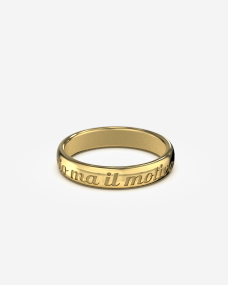 Personalized Gold Ring with Name Engraving. | PaolaJewelry