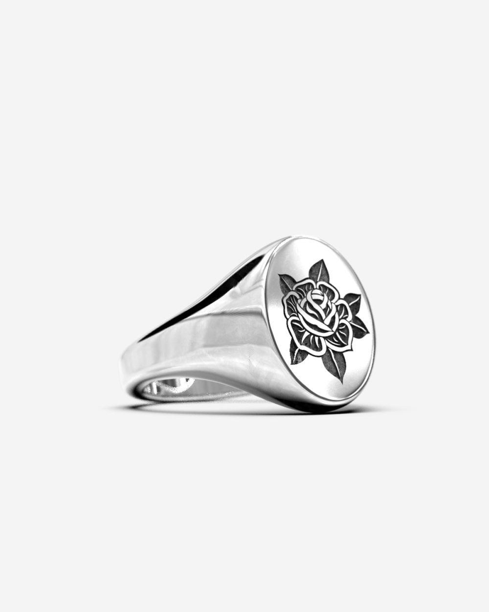 MEDIUM OVAL SIGNET RING WITH ENGRAVING