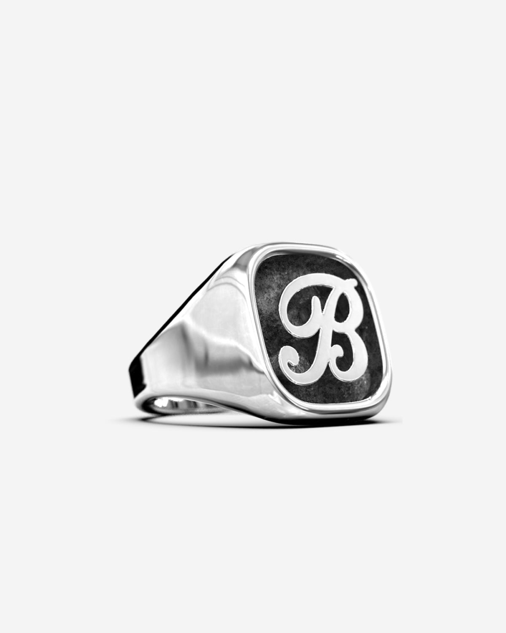 Anello Personalizzato Con Iniziale Incisa – Acciaio Inossidabile Regolabile – Uomo/Donna – Oro/Argento/Nero