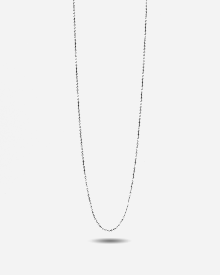 Collana A Palline NKlaus In Argento 925 – Catenina Rotonda Da 42 Cm, Larghezza 2 Mm, Peso 5,1 G, Classica E Delicata