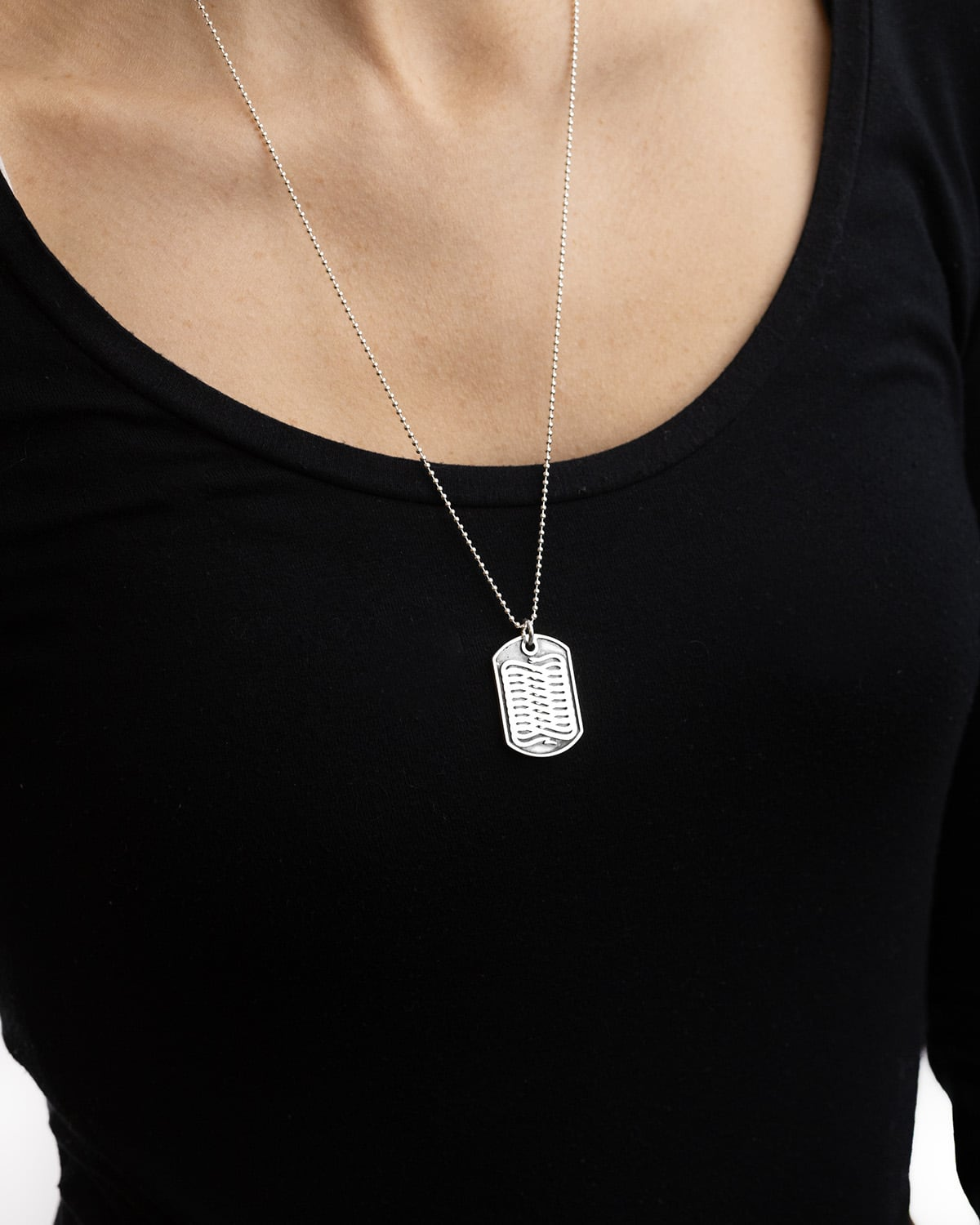 Collier Argent Collier Avec Plaque Militaire Collier Avec Double