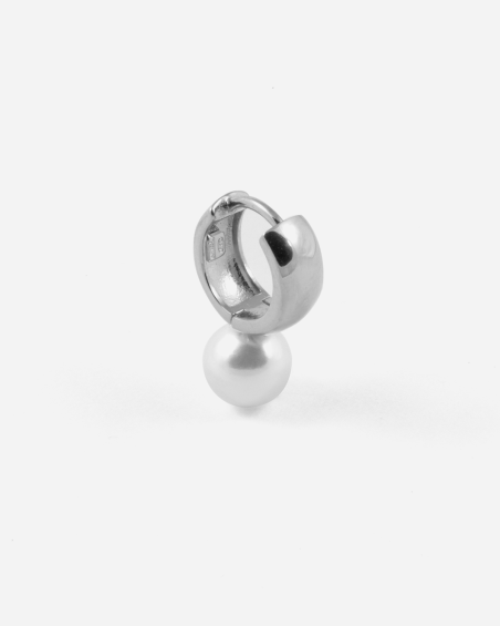 BOUCLE D'OREILLE PEARL OYSTER SILVER