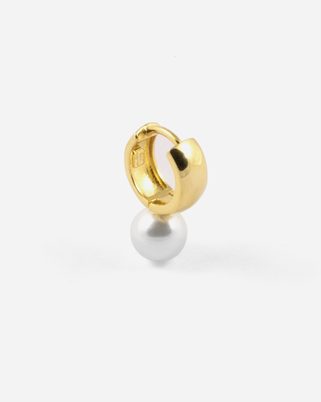 OHRRING PEARL OYSTER GOLD