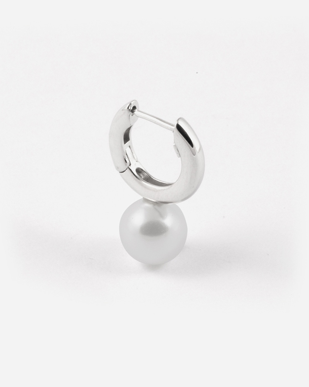 BOUCLE D'OREILLE PEARL OYSTER BIG SILVER