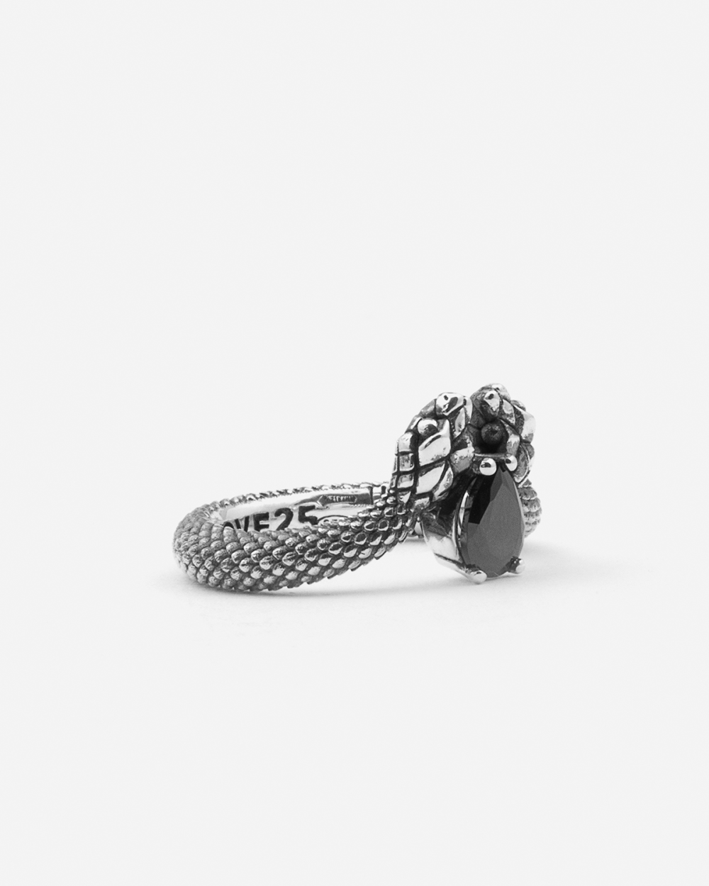 POISON DROP SNAKE CHEVRON RING WITH...