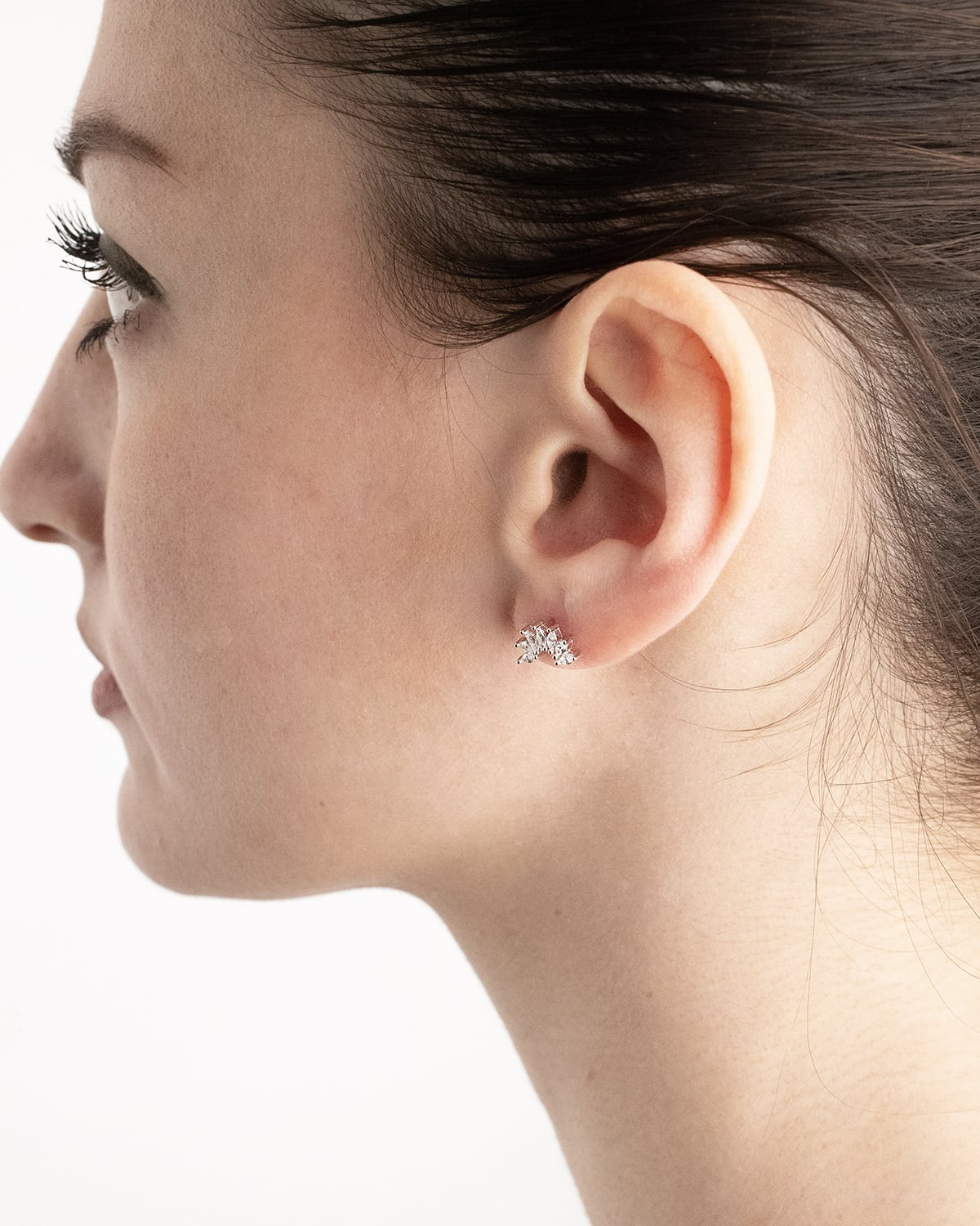 Orecchini a lobo in argento sterling: placcati in oro, con