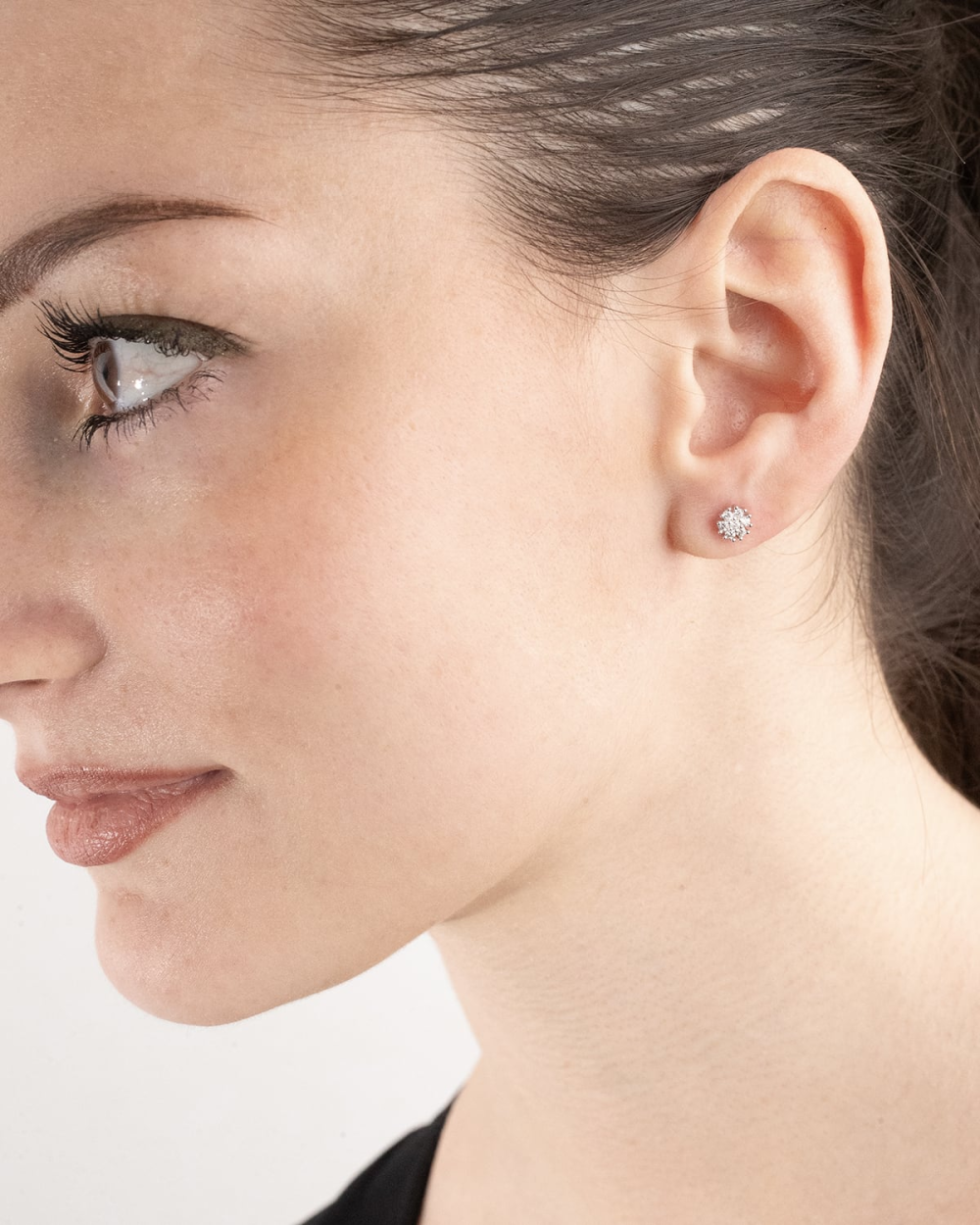 Orecchini A Cerchio In Argento Sterling 925 Con Catenella - Passanti Per Lobo Eleganti - Confezione Regalo Inclusa