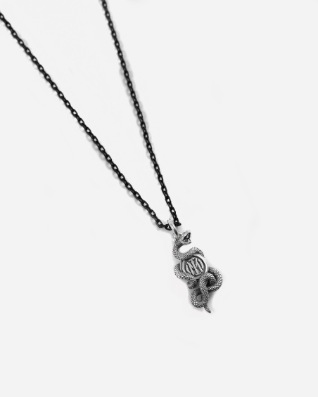 COLLIER ÉMAILLÉ ET PENDENTIF BISCIONE OR INTER X NOVE25