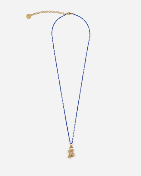 COLLIER ÉMAILLÉ ET PENDENTIF BISCIONE OR INTER X NOVE25