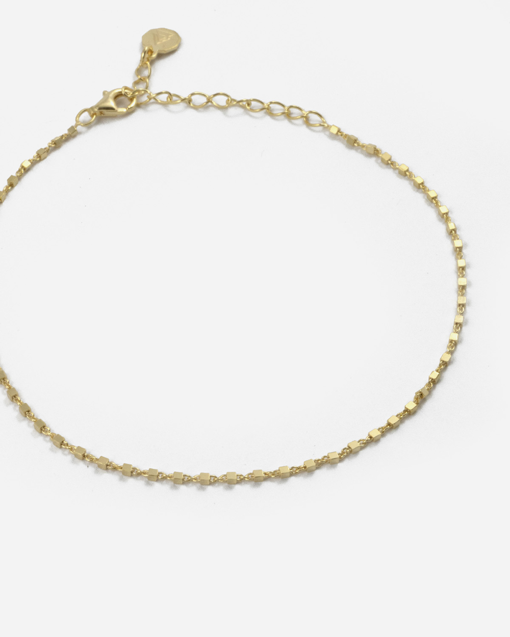 YELLOW GOLD GOLDEN DICE ANKLET