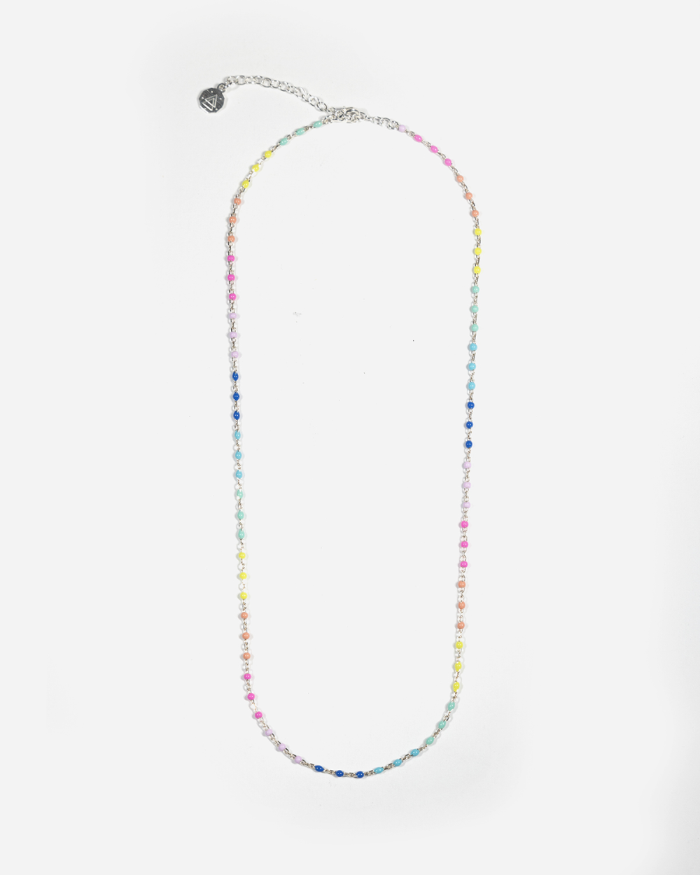 COLLANA SMALTO MULTICOLOR IN ARGENTO