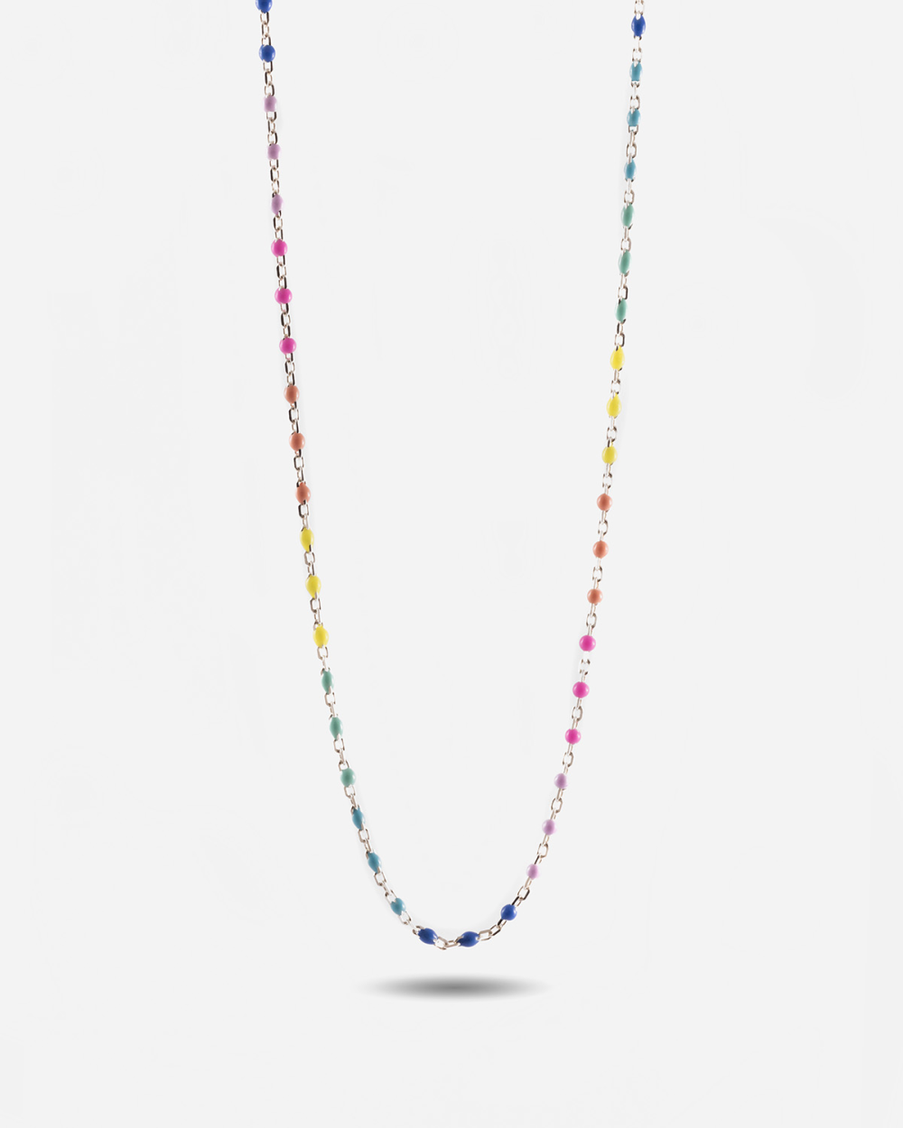 COLLANA SMALTO MULTICOLOR IN ARGENTO