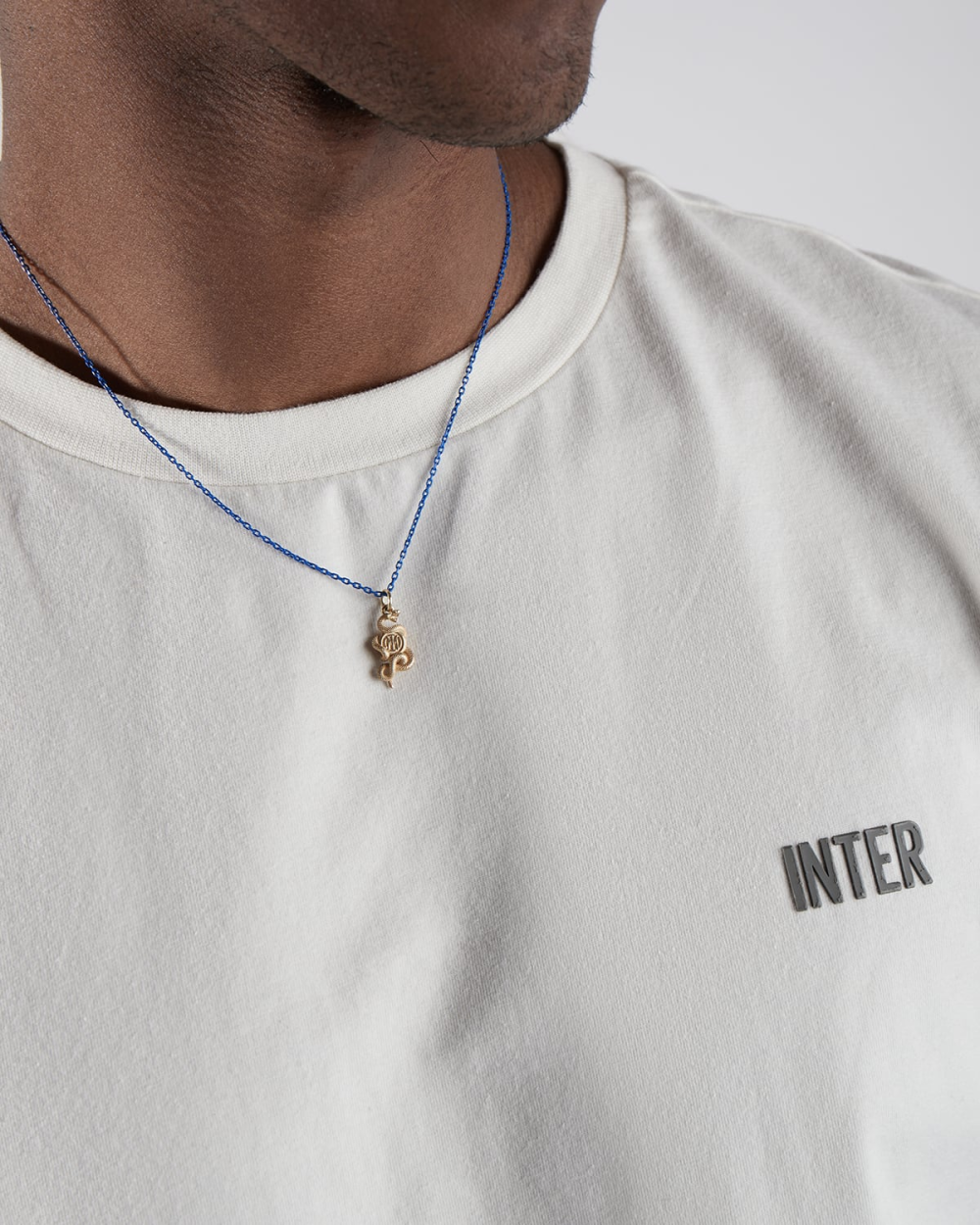 INTER X NOVE25 GOLD BISCIONE PENDANT...