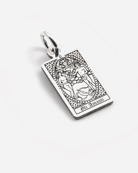 THE LOVERS TAROT CARD PENDANT