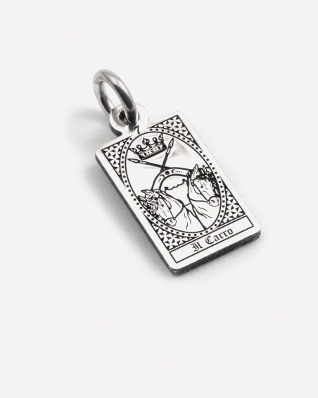 THE CHARIOT TAROT CARD PENDANT