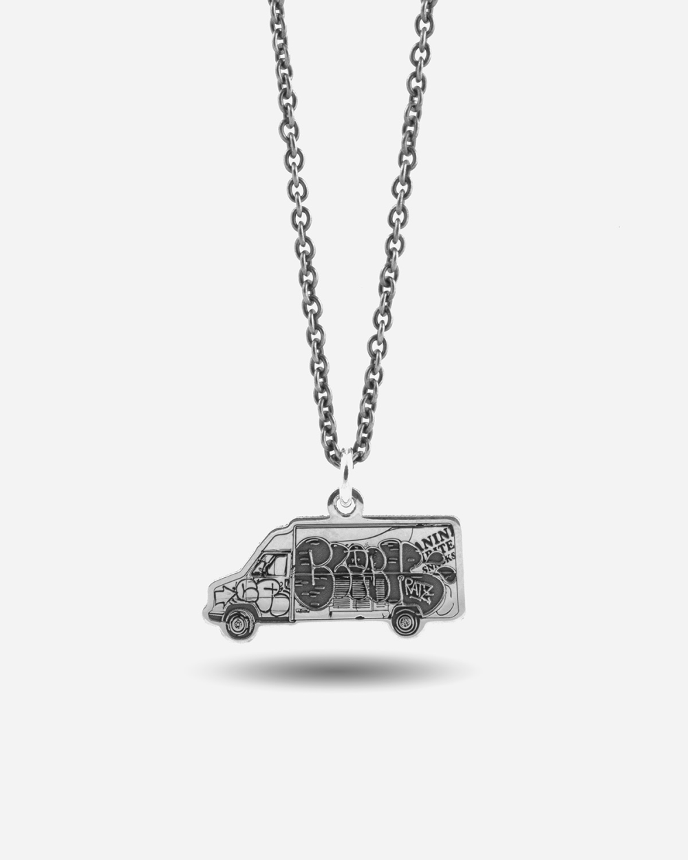 PENDENTIF CAMION RATZ EN ARGENT