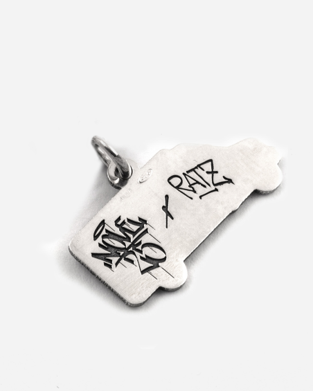 PENDENTIF CAMION RATZ EN ARGENT