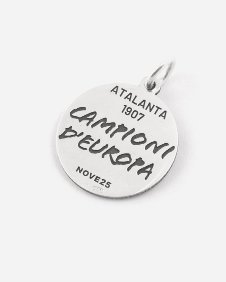 PENDENTIF CÉLÉBRATIF ATALANTA CHAMPION D'EUROPE EN ARGENT