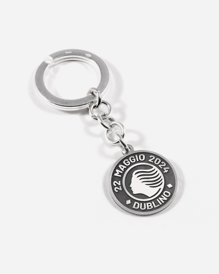 ATALANTA CHAMPIONS OF EUROPE SILVER KEYCHAIN