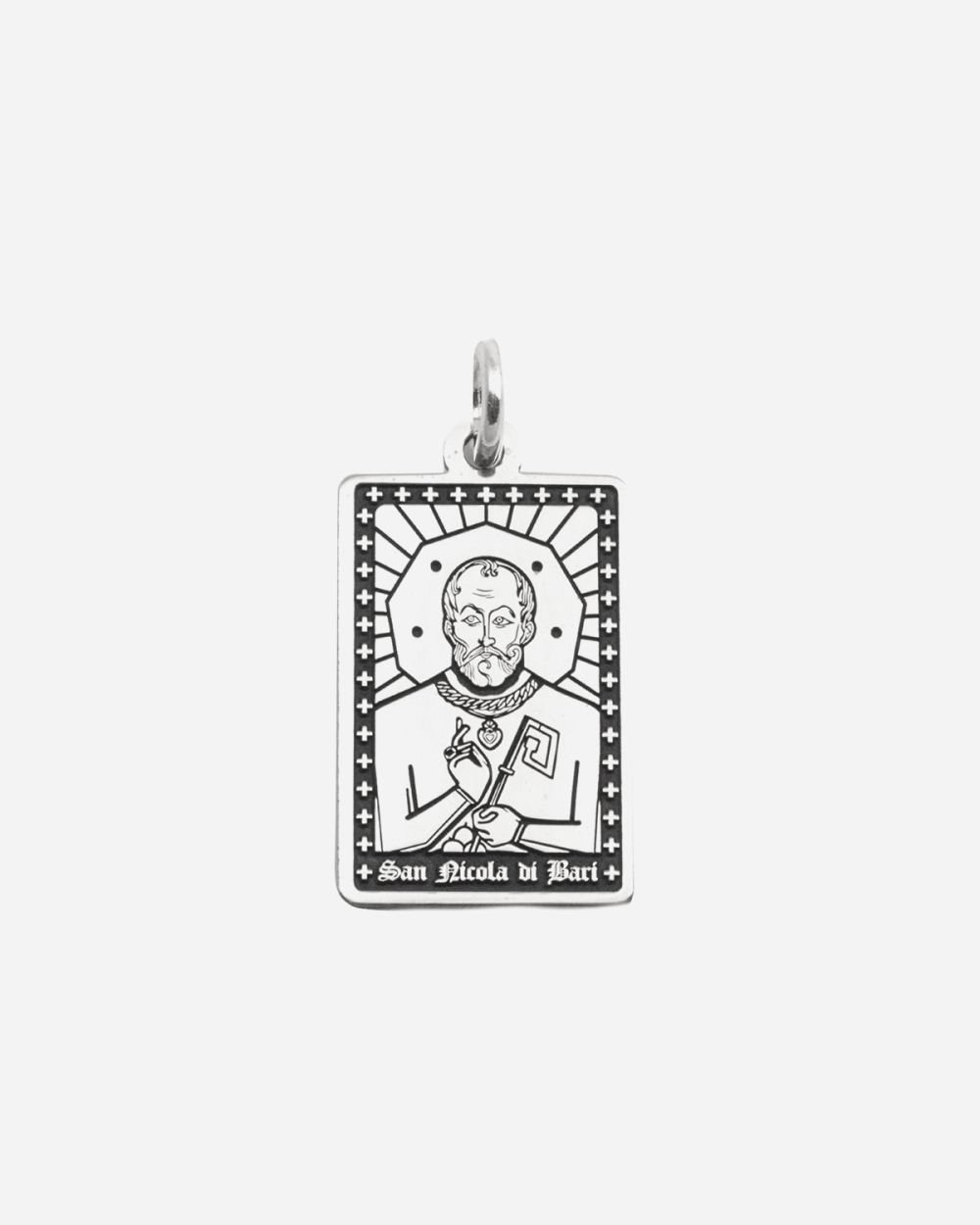 PENDENTIF NICOLAS DE BARI EN ARGENT